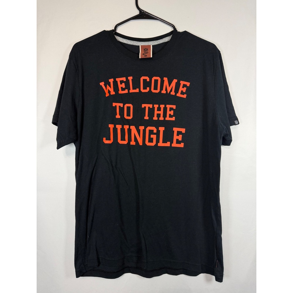 Nike NFL Cincinnati Bengals Welcome To The Jungle Black Graphic T-Shirt XL